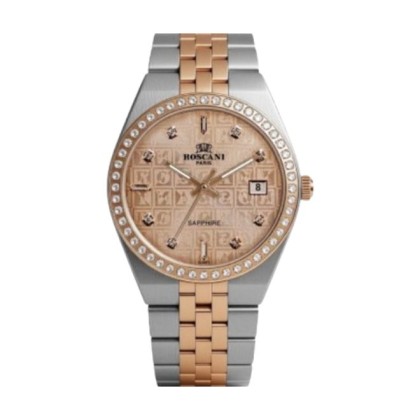 ROSCANI ROSW4686G0 DATE FUNCTION 34MM STAINLESS STEEL STRAP WOMEN WATCH